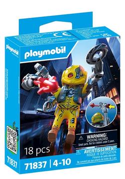Imagen de Robot Héroe Playmobil con accesorios