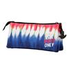 Imagen de Estuche Triple Good Vibes Denim 23x11x10Cm