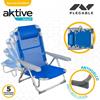 Imagen de Aktive Beach Silla Alta Playa Con Cojín Azul