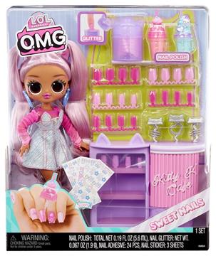 Imagen de LOL Surprise OMG Sweet Nails en el Café de Kitty con 15 Sorpresas MGA