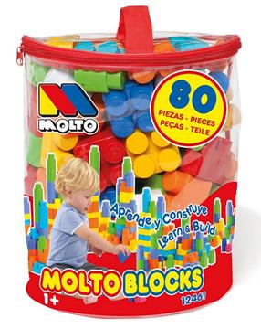 Imagen de Juego Construcción Bolsa 80 Piezas Molto