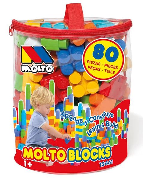 Imagen de Juego Construcción Bolsa 80 Piezas Molto