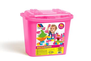 Imagen de Bote con 90 Blocks Rosa