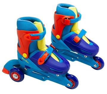 Imagen de Patines 2 en 1 ajustables azul (Talla 31/34)