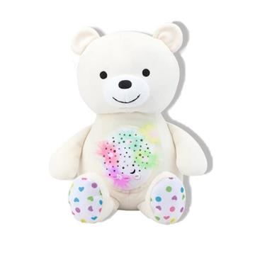 Imagen de Proyector Musical Osito Blanco Peluche 30 Cm