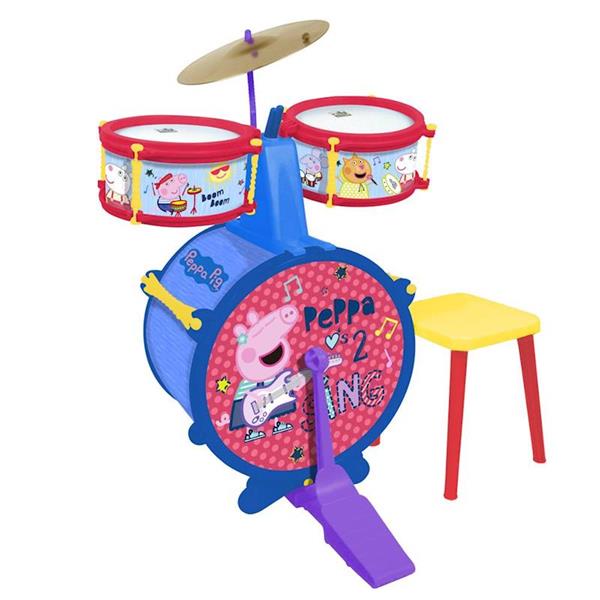 Imagen de Bateria Peppa Pig Con Banqueta