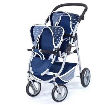 Imagen de Silla Paseo Muñeca Gemelar Azul