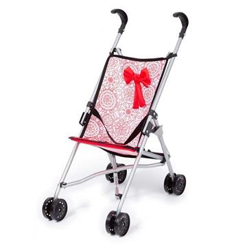 Imagen de Sillita Paseo Muñeca Pleglable Rojo/Blanco