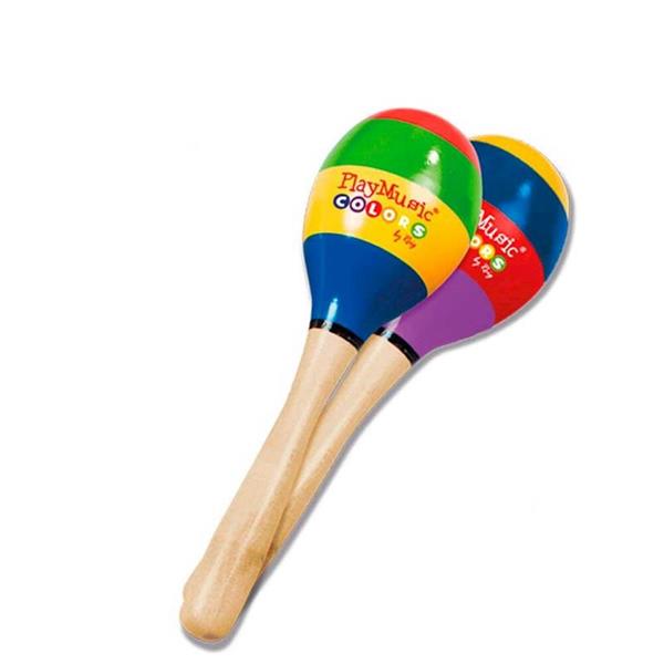 Imagen de Maracas De Madera Pintadas 20 Cm.