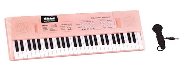 Imagen de Teclado Electrónico 54 Teclas Rosa