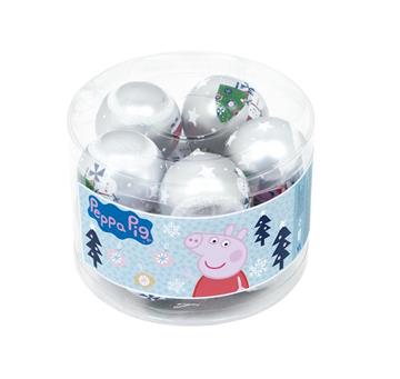 Imagen de 10 Bolas Navidad Peppa Pig Cosy Corner Plata