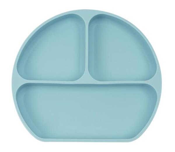Imagen de Plato Silicona Ventosa Bear Azul