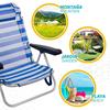 Imagen de Aktive Beach Silla Playa Marinera Con Cojín