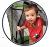 Imagen de Trampolín con Red 122x122x184 cm Soporta 25 Kg Aktive