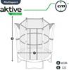Imagen de Trampolín con Red 122x122x184 cm Soporta 25 Kg Aktive