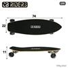 Imagen de Patinete Skate 74 x 22 cm de Madera Máximo 100 Kg CB Riders