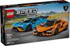 Imagen de Vehículo Lamborghini Revuelto Y Huracán Sto Lego Speed Champions