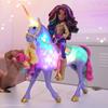 Imagen de Muñeca Sophia 11 cm y Unicornio Wildstar con luz. 30,48x40,64x9,53 cm