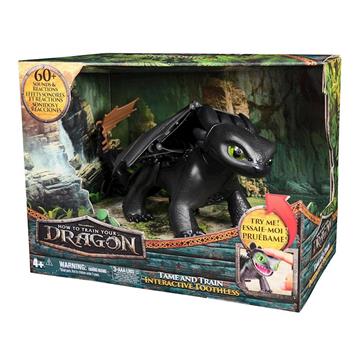 Imagen de Dragón Toothless Interactivo Doma Y Entrena con 5 personalidades y mas de 60 sonidos y reacciones. 25,4x33x20,3 cm