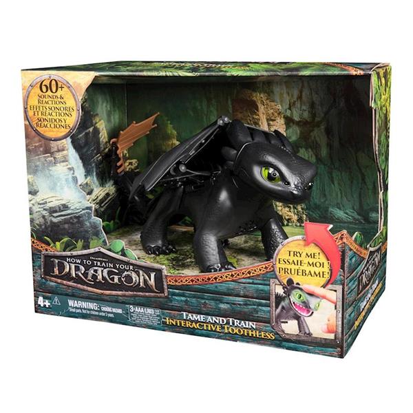 Imagen de Dragón Toothless Interactivo Doma Y Entrena con 5 personalidades y mas de 60 sonidos y reacciones. 25,4x33x20,3 cm