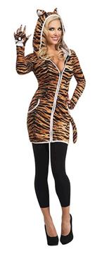 Imagen de Disfraz Hoodie Tigresa Ad Adulto
