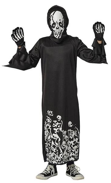 Imagen de Disfraz Skull Siniestro Glow In Dark Inf Infantil Talla L 8-10 Años