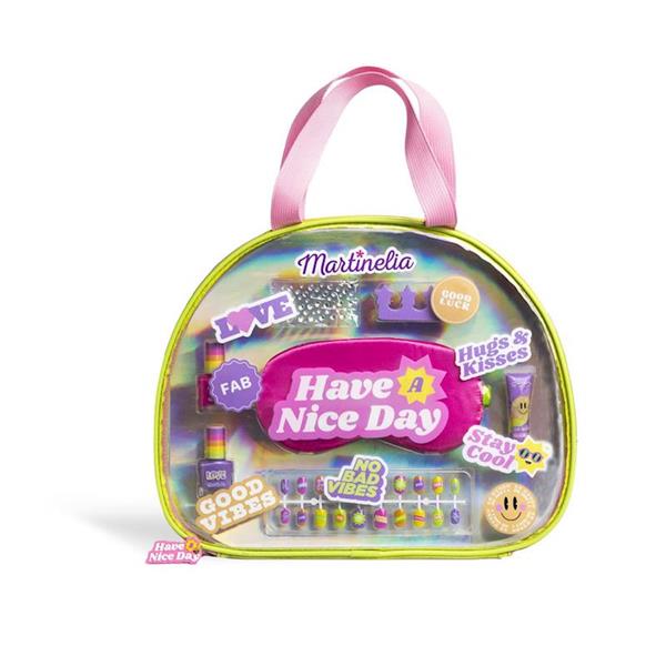 Imagen de Bolso de Belleza Martinelia Super Girl. Incluye Uñas postizas,esmaltes,pegatinas,separador de dedos y brillo de labios.