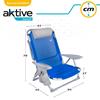 Imagen de Aktive Beach Silla Baja Playa Con Cojín Azul