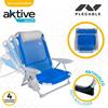 Imagen de Aktive Beach Silla Baja Playa Con Cojín Azul