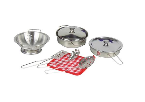 Imagen de Menaje Cocina Juguete Metal 9 Piezas