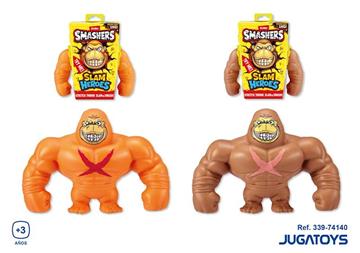 Imagen de Figura Gorila Smashers, ¡Estira, lanza y aplasta contra el suelo!,1kg. - Modelos surtidos