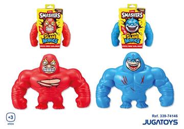 Imagen de Figura Tiburón Smashers, ¡Estira, lanza y aplasta contra el suelo!,1kg. - Modelos surtidos