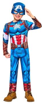 Imagen de Disfraz Infantil Capitan America Black Line Talla (7-8 Años)