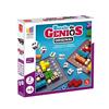 Imagen de Juego Batalla de Genios Original. ¿Quién ganará la batalla de genios? 18 piezas de madera, 14 piezas bloqueadoras 7 dados, 2 tableros y reglas de juego.