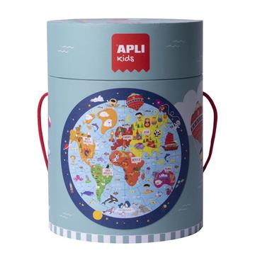 Imagen de Puzzle circular Mapamundi 50 cm con 48 piezas