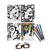 Imagen de Laminas para colorear Coloring 3D. Colorea con rotuladores y observa con las gasfas el efecto 3D. 19,3x5,5x26,4 cm
