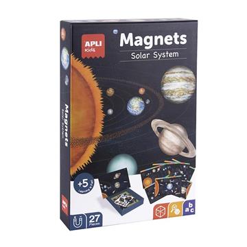 Imagen de Juego Magnetico Sistema Solar incluye 27 imanes para descubrir el sistema solar,fases lunares,estaciones y constelaciones bilingüe 21x55x31 cm