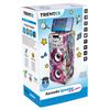 Imagen de Karaoke incluye 2 micrófonos Equipado con un asa, una base para apoyar el móvil, ranuras para memorias USB y Micro SD, Radio FM y Bluetooth