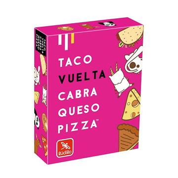 Imagen de Juego Taco, Vuelta, Cabra, Queso, Pizza. ¡Juega con ambos lados de la mano! 64 cartas y reglas de juego.