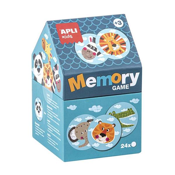 Imagen de Juego de memoria Safari con 24 piezas de 8 cm ¡encuentra la pareja!