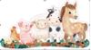 Imagen de Mi primer puzzle progresivo de animales de la granja con 6 fichas. 22x5,5x22 cm