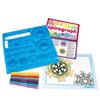 Imagen de Juego Spirograph Original Set incluye más de 30 piezas y una bandeja para guardarlo todo de forma ordenada.