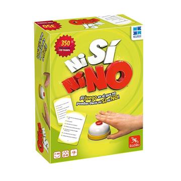 Imagen de Juego Ni Si Ni No Compacto.Incluye 50 cartas de preguntas y timbre 16x5x22 cm