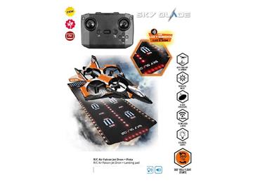 Imagen de Dron Radio Control Air Falcon Jet Dron mas Pista. 2.4 ghz. Con luces led.