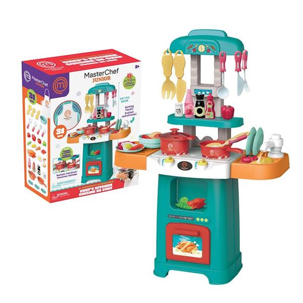 Imagen de Cocina Electrónica MasterChef Jr con 31 Accesorios luces y soniidos. 42,5 cm alta.