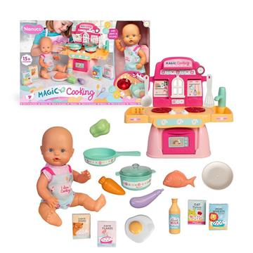 Imagen de Muñeco Nenuco Cocinita Mágica con 10 accesorios. 30 cm