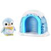 Imagen de Proyector musical iglú peluchito pingüino. 3 modos de luz y con detector de sonido y desconexion automática 27,9x13x27,5 cm