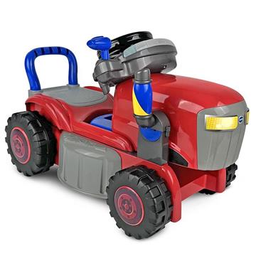 Imagen de Triciclo 2 en 1 convertible en tractor y cortacésped rojo 55x15x38 cm
