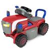 Imagen de Triciclo 2 en 1 convertible en tractor y cortacésped rojo 55x15x38 cm