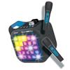 Imagen de Karaoke light party Duo Disco edition.Con conexión y altavoz bluetooth, dos microfonos, 5 modos de juego y control de volumen. 35x20x27,9 cm